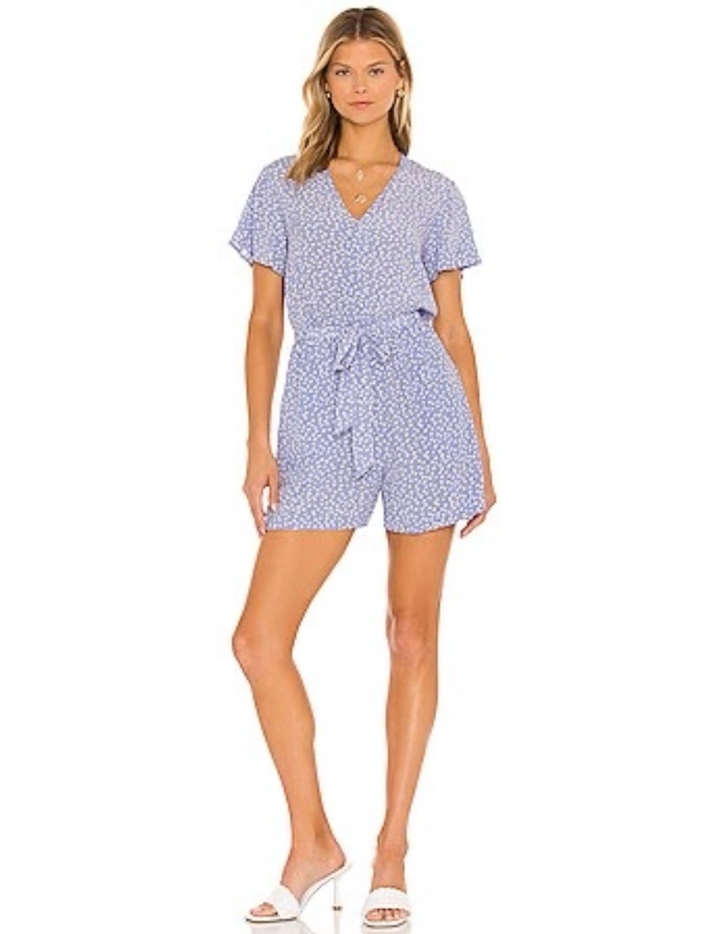 Rails Sophia Romper Sky Blue Daisies